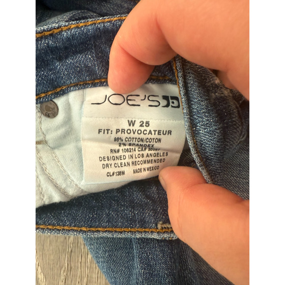 Joe's Jeans Provocateur Size W 25 Stretch Boot Cut Distressed/Frayed - Picture 3 of 8